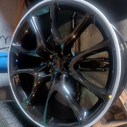 New 22 inch rim installation